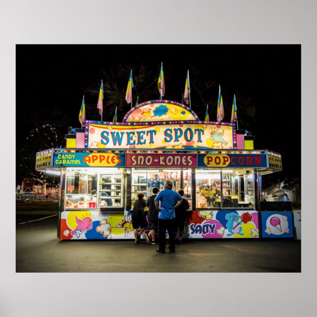 Poster Stand de concession du carnaval (Devant)