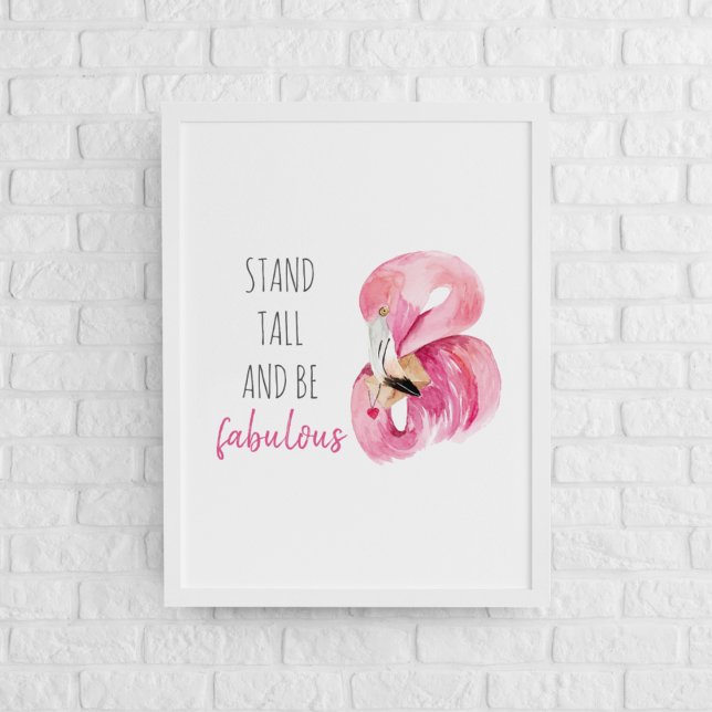 Poster Stand Exotique Moderne Haut Et Être Fabuleux Flama (Créateur téléchargé)
