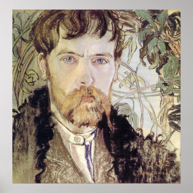 Poster Stanislaw Wyspianski Self Portrait, 1902 (Devant)
