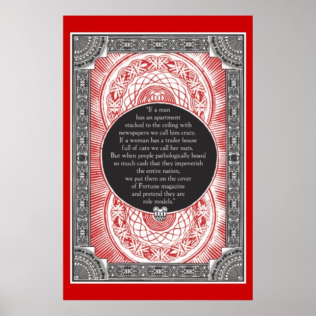 Poster Stanley Donwood Occupy Wall Street Imprimer (Devant)