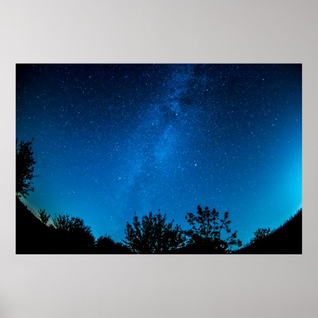 Poster Star ciel étoilé de la voie lactée (Devant)