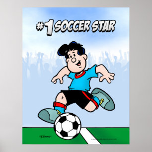 Poster Star du football