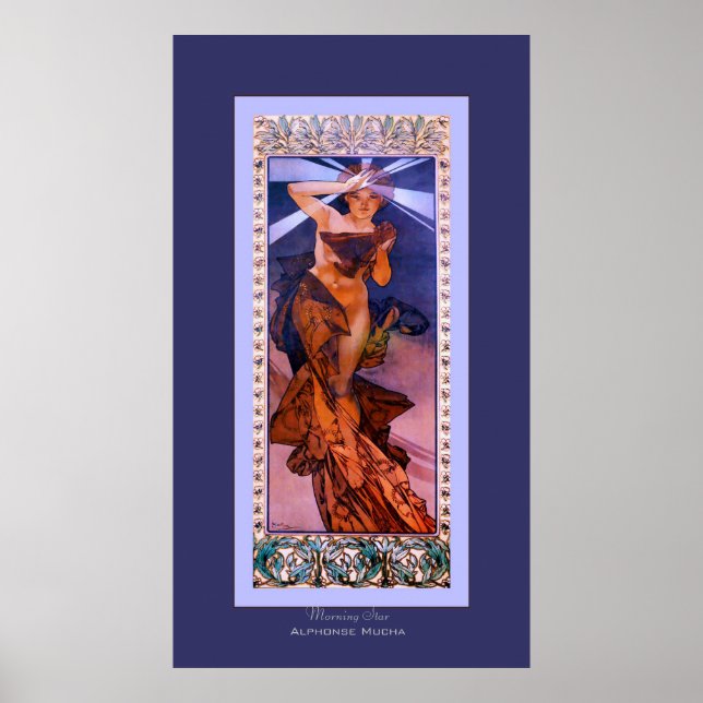 Poster Star du matin ~ Alphonse Mucha (Devant)