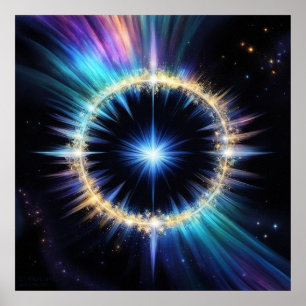 Poster Starbright AI Imaginaire Art numérique d' Imprimer