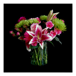 Poster Stargazer Lily Bouquet