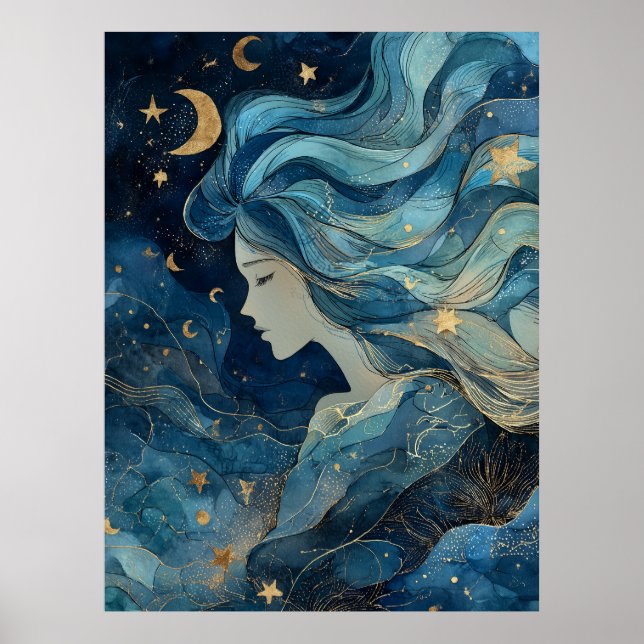 Poster Starlit Dream Goddess (Devant)