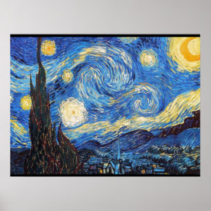 Poster Starry Night Starry Night Ciel Abstrait
