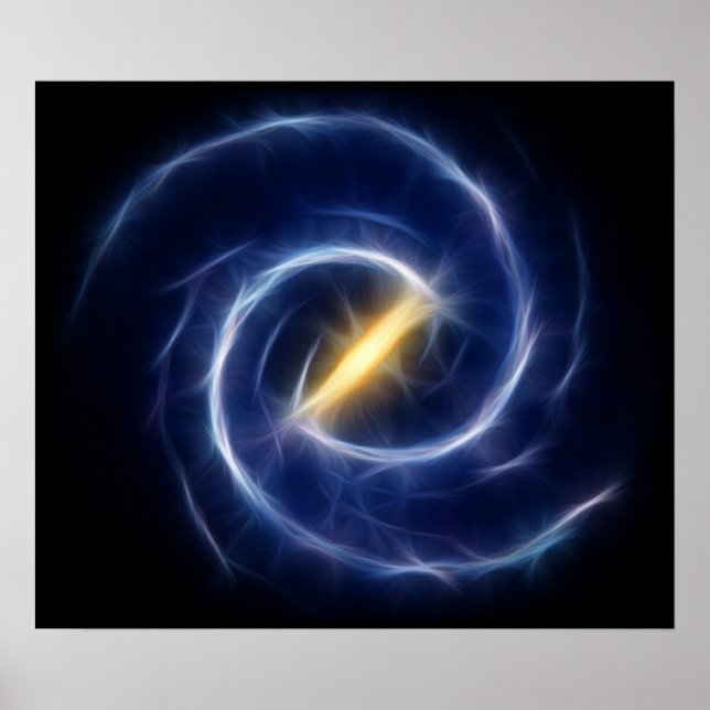 Poster Stars de la voie lactée Galaxie spirale (Devant)