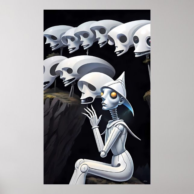 Poster Start the Evolution Without Me Ken Gage Art (Devant)