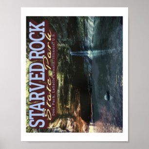 POSTER STARVVÉ ROCK STATE PARK - OGLESBY - ILLINOIS US