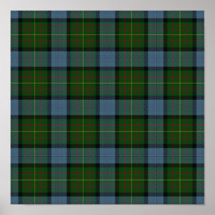 Poster State Tartan - Californie - Téléchargement numériq