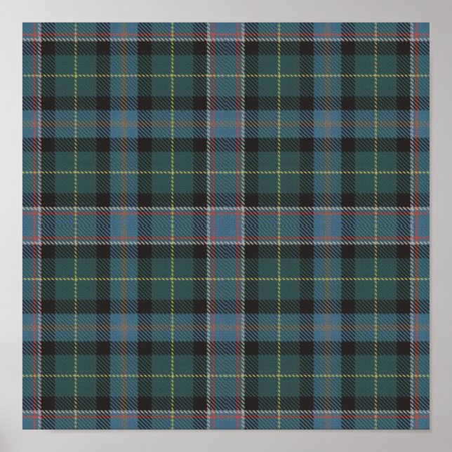Poster State Tartan - Wisconsin - Téléchargement numériqu (Devant)