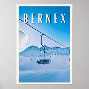 Poster Station Bernex de ski
