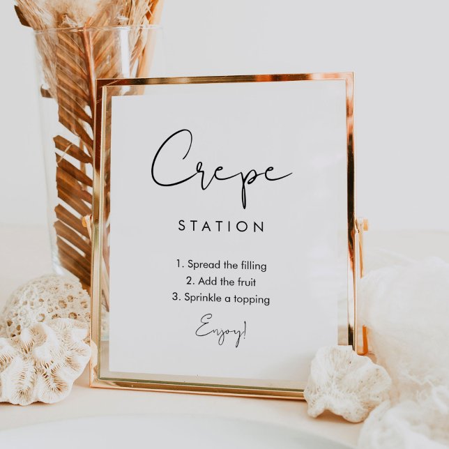 Poster Station de crêpe STELLA, panneau de barre de crêpe (Créateur téléchargé)
