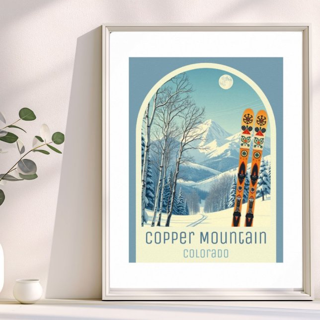 Poster Station de ski Copper Mountain Colorado  (Créateur téléchargé)