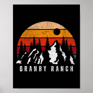 Poster Station de ski Granby Ranch Colorado Ski Colorado