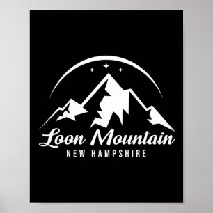 Poster Station de ski Loon Mountain New Hampshire Ski 
