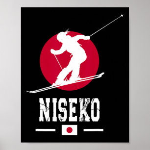 Poster Station de ski Niseko Station de ski Japon Hokkaid