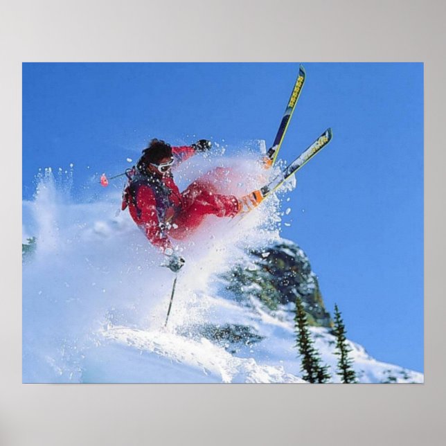 Poster Station de ski, Roumanie, Piana Brasov, tours (Devant)