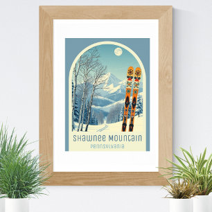 Poster Station de ski Shawnee Mountain Pennsylvanie
