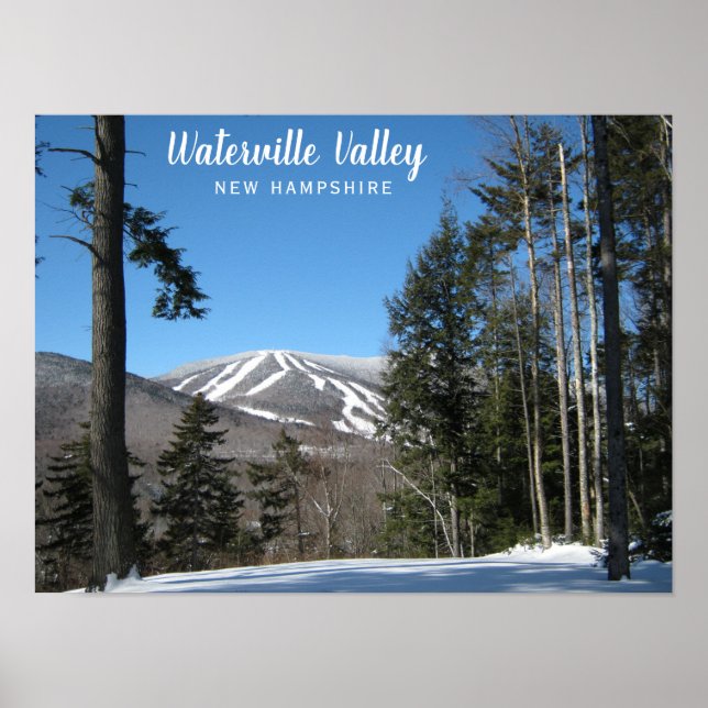 Poster Station de ski Waterville Valley New Hampshire (Devant)