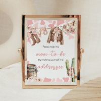 Station d'enveloppe d'un Baby shower de petite fil