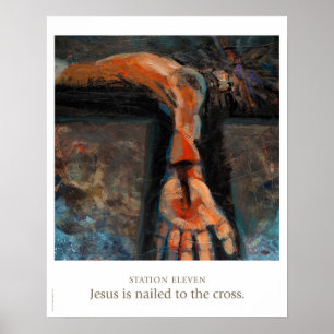 Poster Station Eleven : Jésus est cloué à la croix.