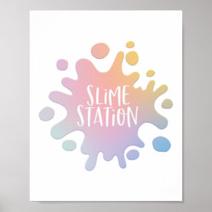 Poster Station Rainbow slime