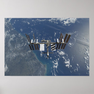 Poster Station spatiale internationale en orbite 3