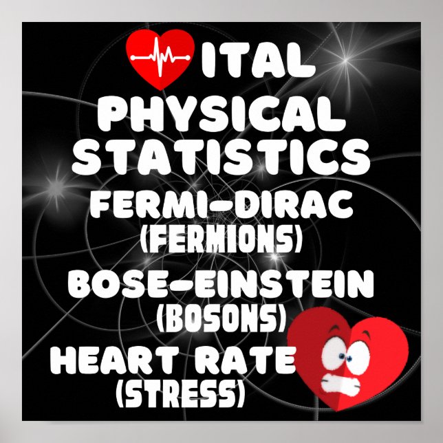Poster Statistiques physiques vitales (Devant)