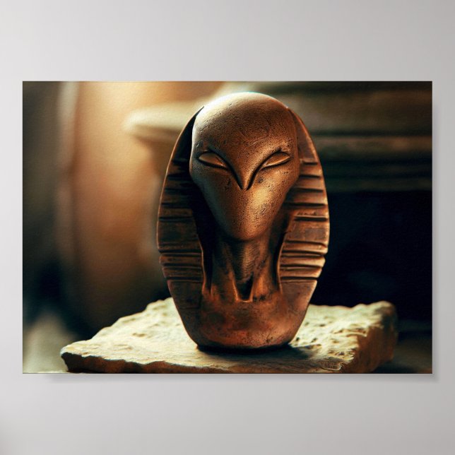 Poster Statue Alien égyptienne (Devant)