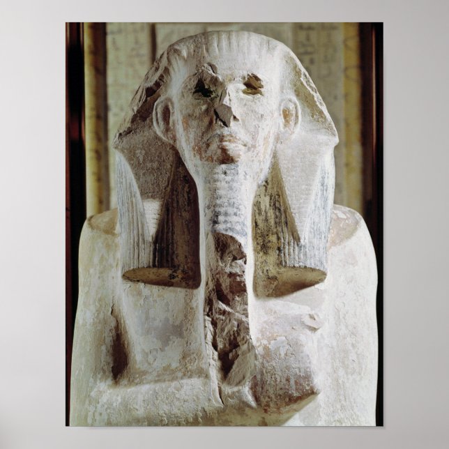 Poster Statue assise du roi Djoser (Devant)
