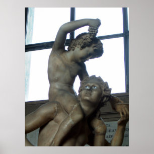Poster Statue Bacchus au Vatican ~ Rome, Italie