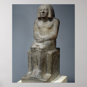 Poster Statue d'Ankh, Prêtre de Horus, Pe dynastique préc