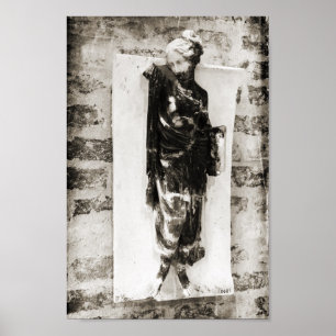Poster Statue de Berlin   Noir + Blanc