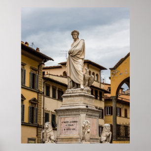 Poster Statue de Dante Alighieri