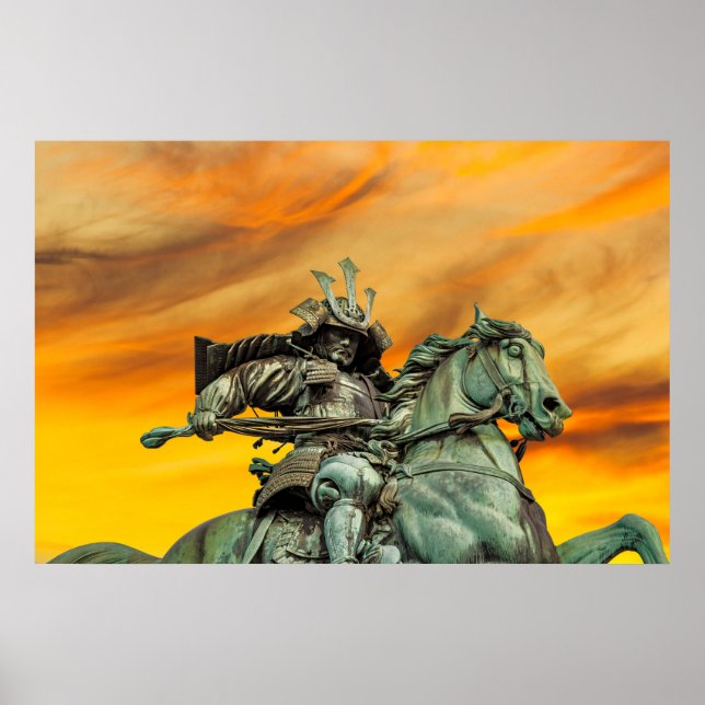 Poster Statue de Kusunoki Masashige, Japon (Devant)