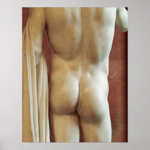 Poster Statue de la copie arrière de David