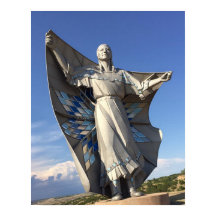 Statue de la femme amérindienne