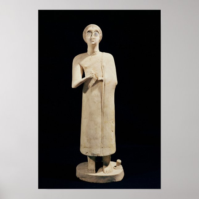 Poster Statue de la Grande Déesse, de Tell Asmar (Devant)