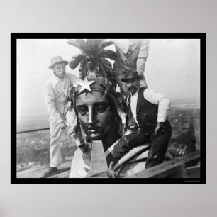 Poster Statue de la Liberté au sommet du Capitole 1920