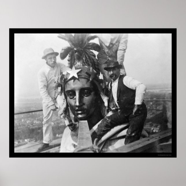 Poster Statue de la Liberté au sommet du Capitole 1920 (Devant)
