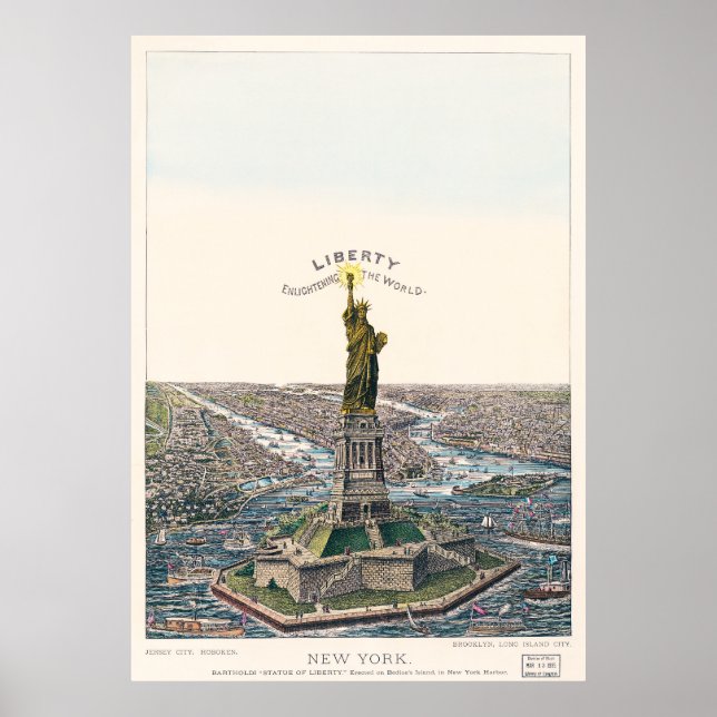 Poster Statue de la Liberté de New York (Devant)
