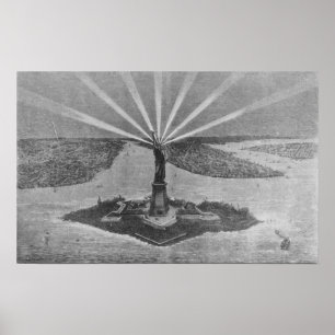 Poster Statue de la Liberté, du blog 'The Graphic'