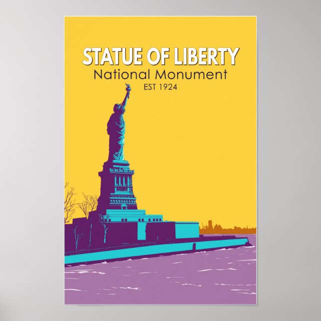 Poster Statue de la Liberté Monument national Liberty Isl (Devant)