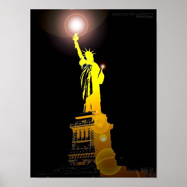 Poster Statue de la Liberté, New York, États-Unis (Devant)
