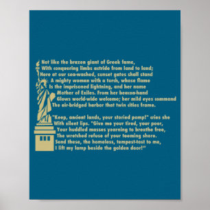 Poster Statue de la Liberté Nouveau Colosse Patriotique E