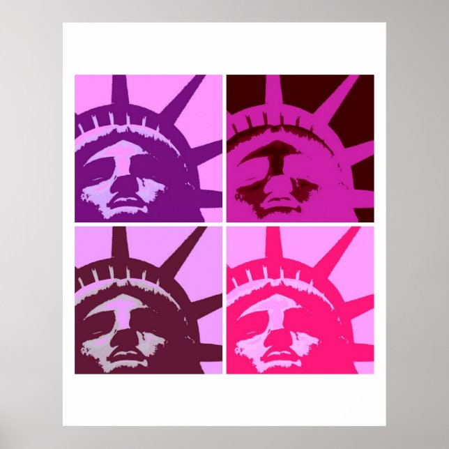 Poster Statue de la Liberté Pop Art  (Devant)