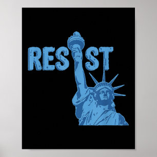 Poster Statue De La Liberté Résiste Graphique #Résister A
