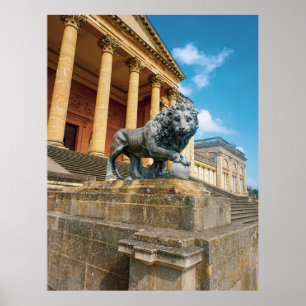 Poster Statue de Lion